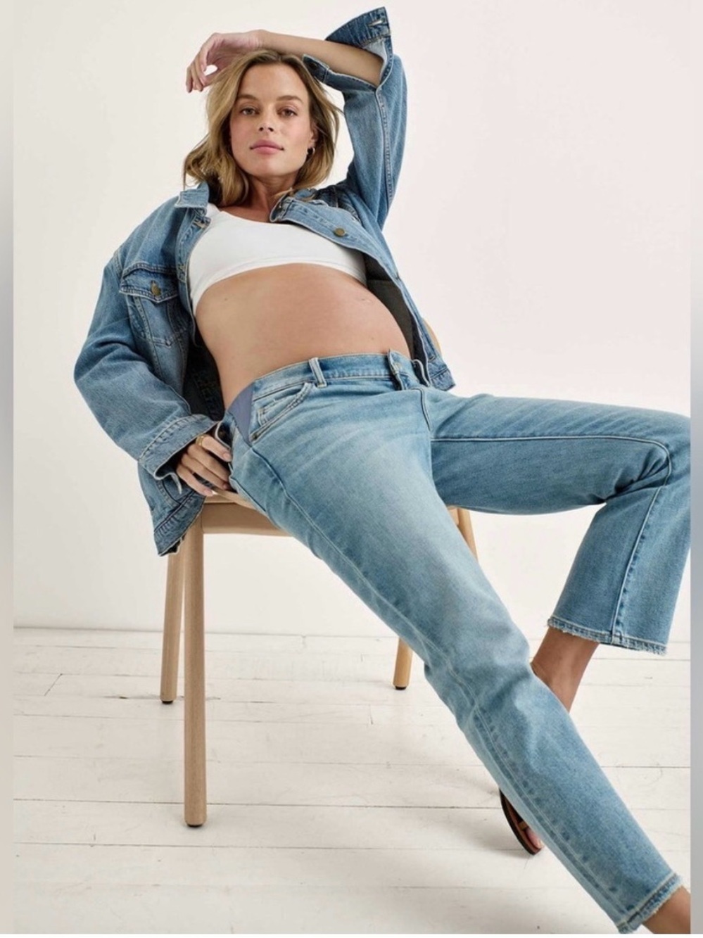 Hatch The Crop Maternity Jean
Under The Belly Kick Flare Crop Size 28